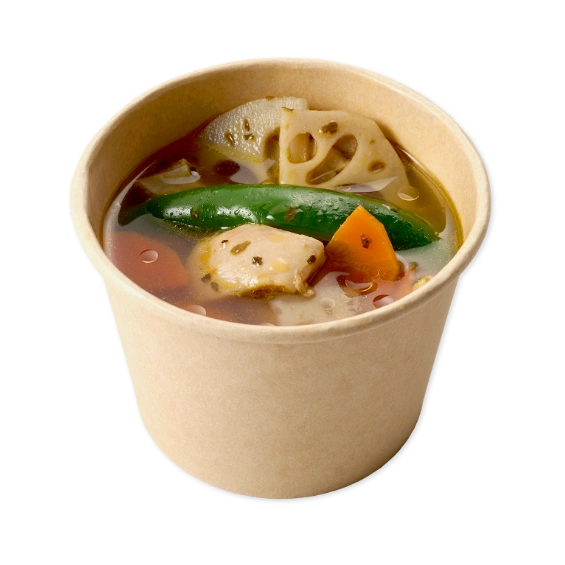 北海道スープカレー風ごま油仕立て