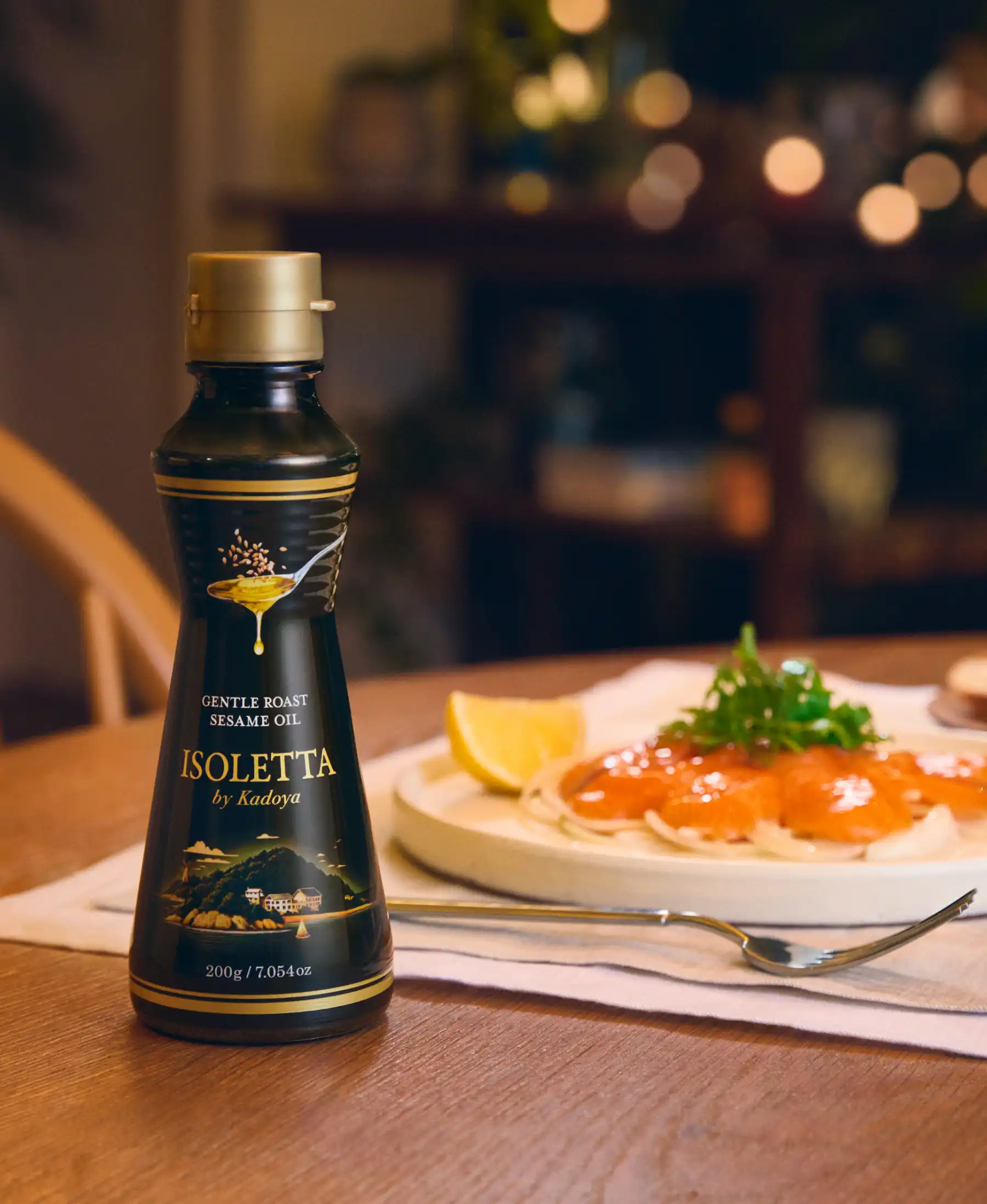 料理とISOLETTAのボトル画像