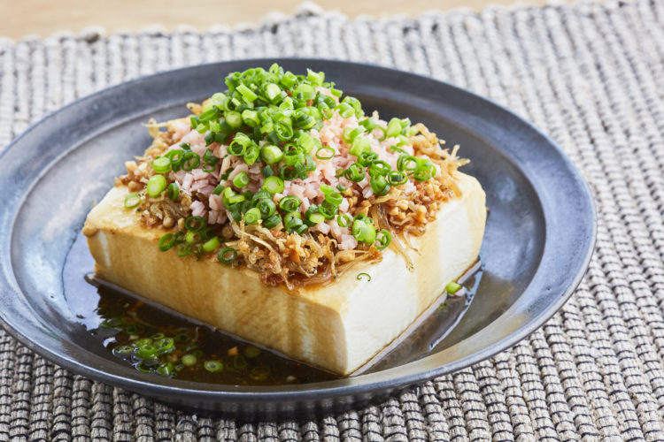 ピーナッツとじゃこのごちそう豆腐