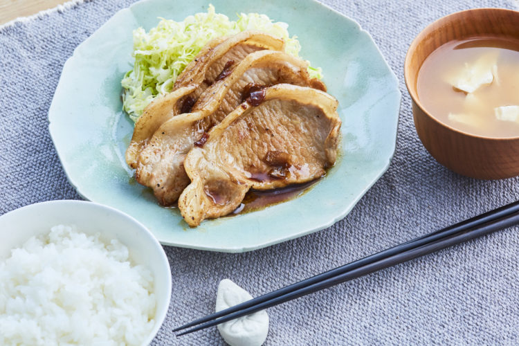 豚ロースの香味ごま油タレ焼き