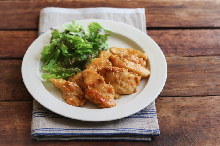 鶏むね肉の甘辛焼き