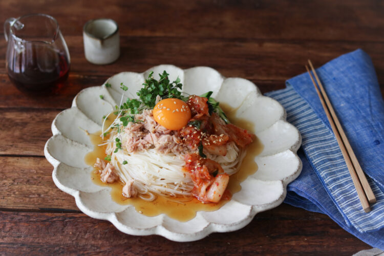 ツナキムチそうめん