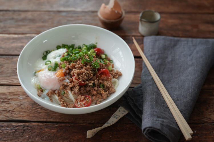 トマトそぼろ和え麺