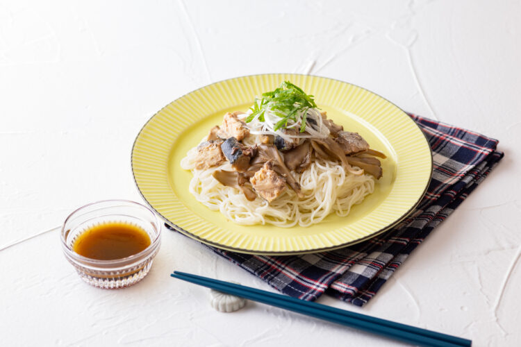 さばのごま酢和え麺