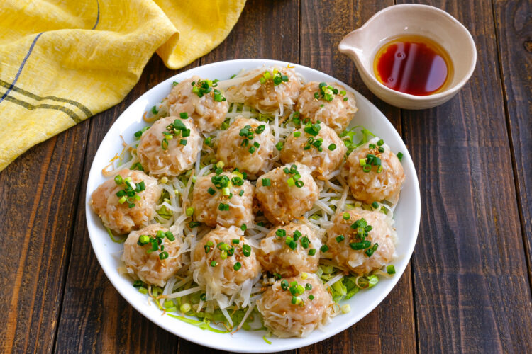 レンジで簡単！ヘルシー鶏シューマイ