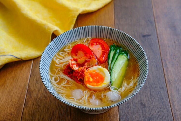 レンジでお手軽 冷麺風そうめん