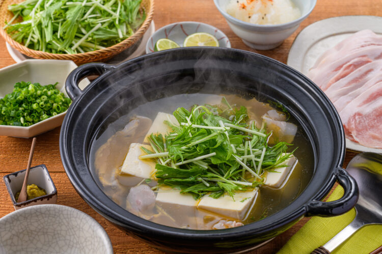 つゆまでおいしい！ 湯豆腐しゃぶしゃぶ