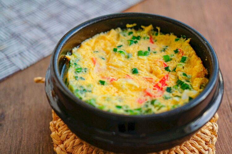 レンジで簡単！ 韓国風茶碗蒸し
