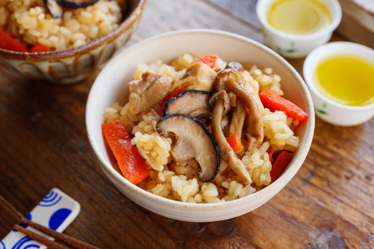 きのこたっぷり中華風炊き込みご飯