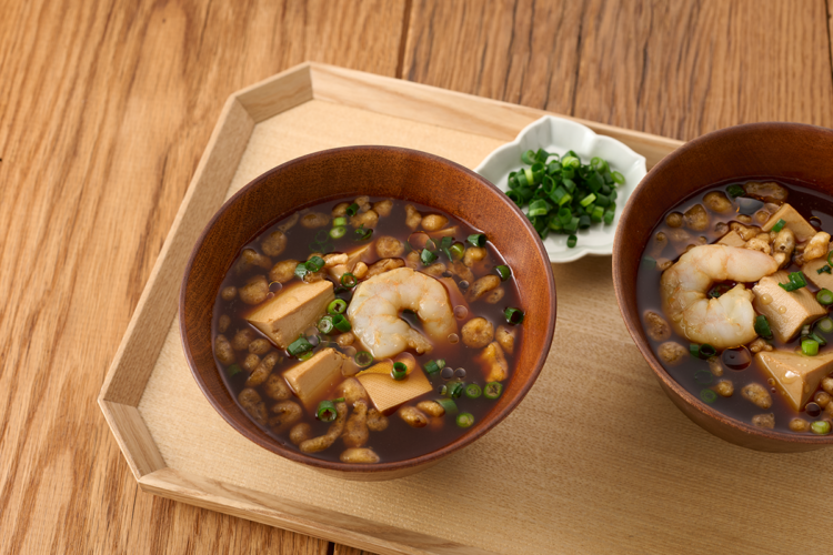 【かどやのごまたび提供メニュー】名古屋・天ぷらの味噌汁風