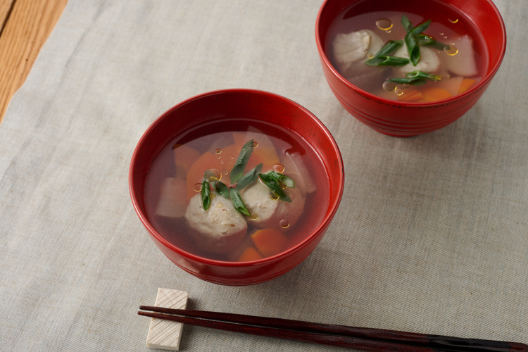 【かどやのごまたび提供メニュー】千葉九十九里浜名物いわしのつみれ汁