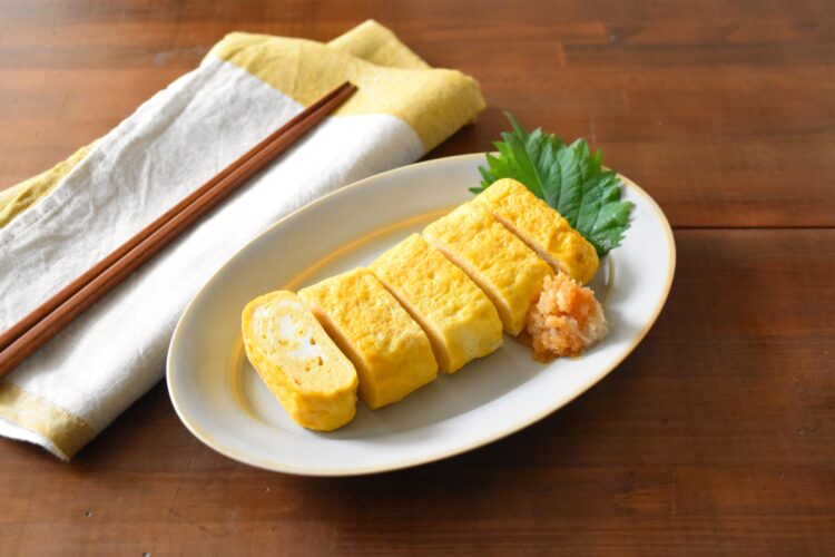 ごま油醤油のだし巻き卵