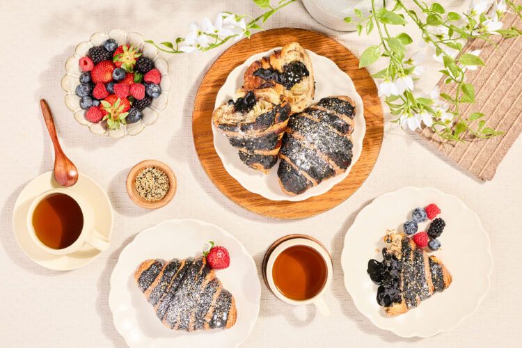 Black Sesame Croissants